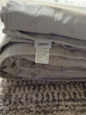 Quince Bamboo Dream Quilt in Light Gray - King/Cal King